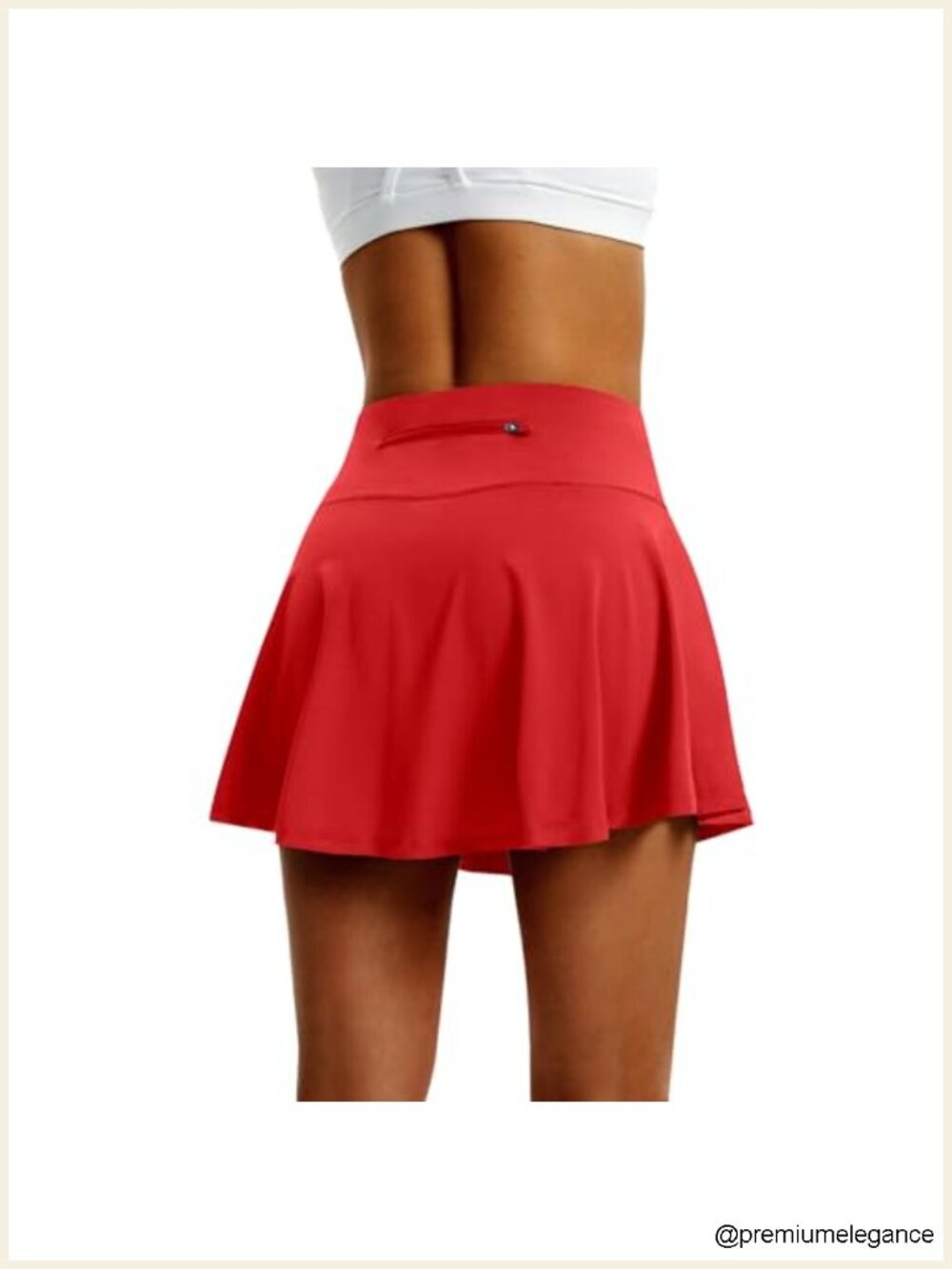 High Waist Pleated Tennis Skirt with 4 Pockets Athletic Golf Skort